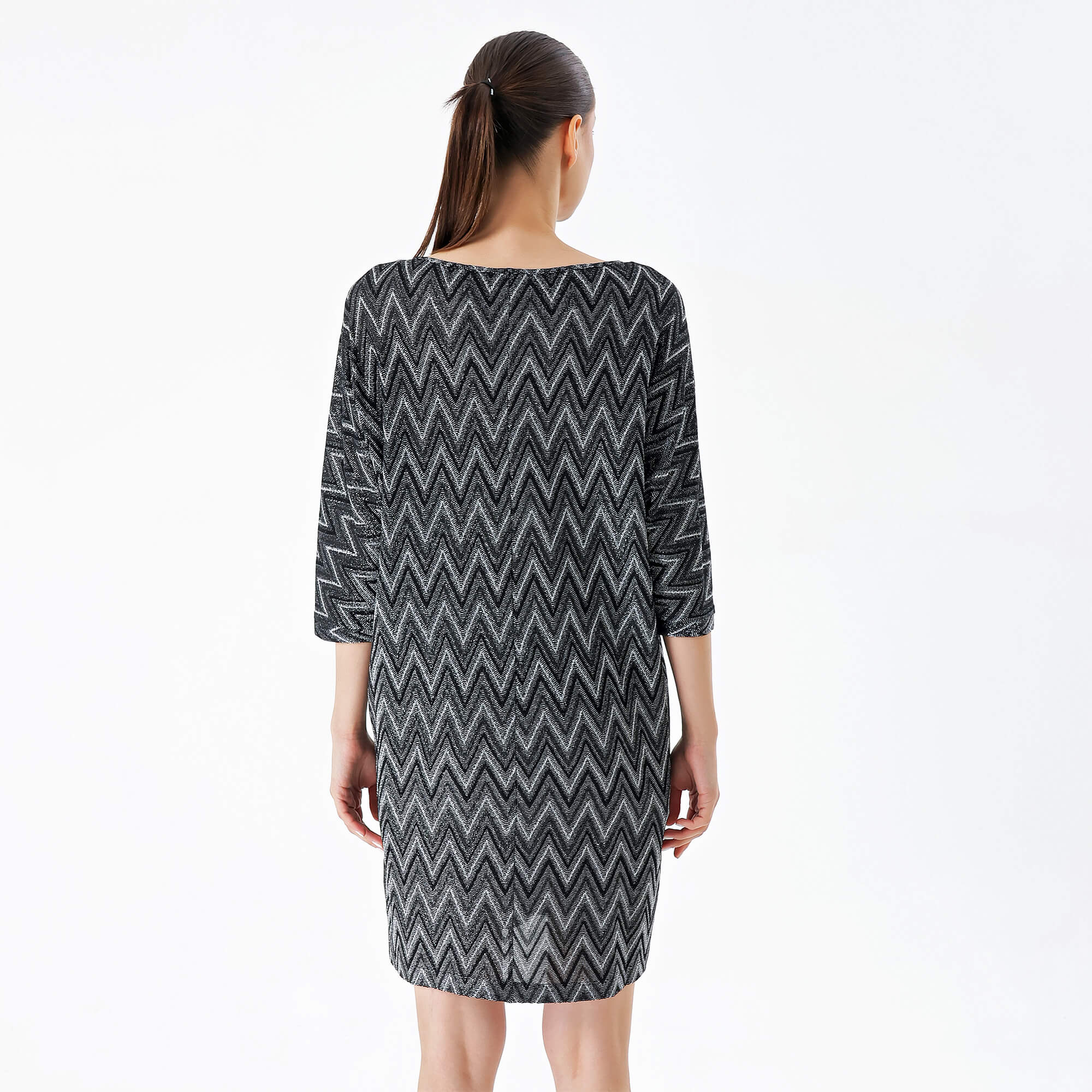 Missoni - Black&Grey Zigzag Shiny Dress